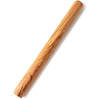 Ideaolives Olivenholz Nudelholz - Naturholz Teigroller, Französische Nudelhölzer zum Backen, Ungiftige Dünne Pizza Brot Fondant Pasta Roller ohne Dellen oder Lücken, 11,5 Zoll