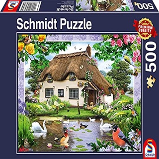 Schmidt Spiele 58974 Romantisches Landhaus, 500 Teile Puzzle, bunt