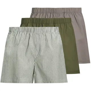 JACK & JONES JACMILANO WOVEN BOXERS 3 PACK NOOS Dusty Olive / City Skyline / Dusty Olive Striped S 3er Pack