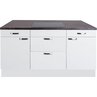 OPTIFIT Kochinsel »Cara«, Vollauszüge und Soft-Close-Funktion, Stellbreite 160 x 95 cm weiß