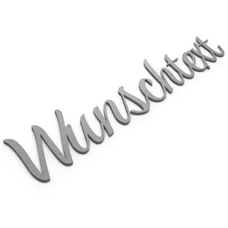 Zwayve Hinweisschild Türschild Schriftzug Name Selbstklebend Zimmer Raum Wort Schriftzüge grau