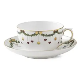 Royal Copenhagen Star Fluted Tasse und Untertasse 320 ml