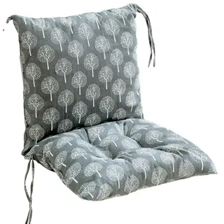 40X80cm 1 Stück Stuhlkissen mit Rückenteil Sitz, Rückenkissen mit Bänder, Niedriglehner Auflage Polsterauflage Gartenstuhl,Polsterauflage Auflage für Stühle/Bänke in Haus und Garten Sitzkisse
