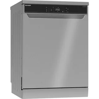 Sharp QW-NA3YF42AI-DE Geschirrspüler (freistehend, 600 mm breit, Silber)