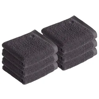 Vossen Handtücher 6er Pack Handtuch 50 x 100 cm High Line, Frottier (Spar-Set, 6-St) grau