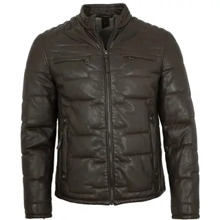 Gipsy- Herren Echtleder Lederjacke Steppjacke Lammnappa chestnut - L