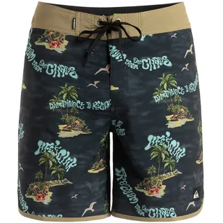 QUIKSILVER Surfsilk Scallop 18 ́ ́ Badeshorts - Black Naturama - 38