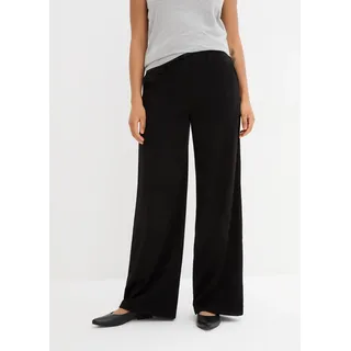 bonprix Marlene-Hose weit geschnitten schwarz 48
