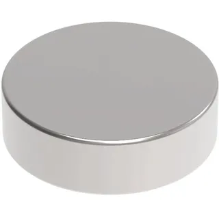 Maul Neodym Magnet Ø x H) 10 mm, 3 mm, Scheibe Silber 10 Stück