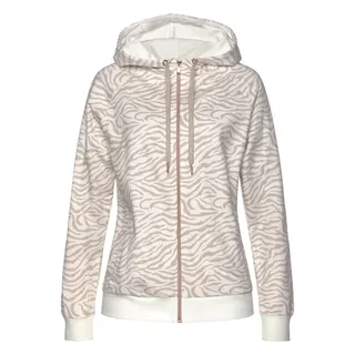 LASCANA Kapuzensweatjacke Damen beige-nougat Gr.40/42