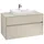 Waschbeckenunterschrank Collaro 2 Auszüge 100 x 54,8 x 50 cm Grau