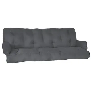 Beautissu Bankauflage 180 x 50 x 8 cm grau 2-tlg.