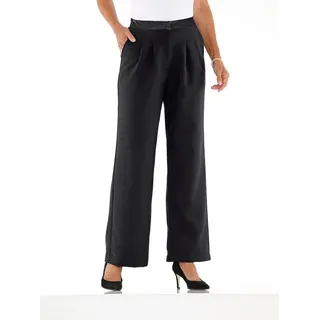 Sieh an! Marlenehose Satin Schwarz 46