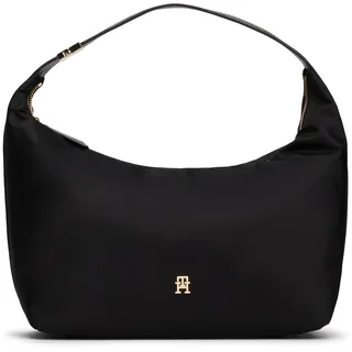 Tommy Hilfiger TH GO Hobo Schultertasche Nylon Black