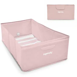 Ingenuity Faltbare Badewanne, Tuckaway verwandelt Dusche zur Badewanne - für Zuhause oder auf Reisen - Pink