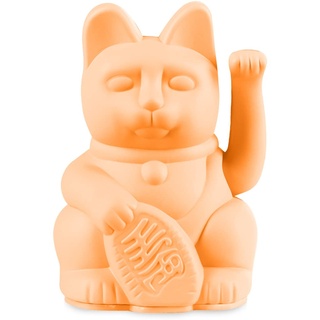 DONKEY Lucky Cat Mini | Peach - Japanische Glücksbringer Winkekatze in Pfirsich, 9,8 cm hoch
