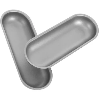 SWETRACE 2 Stück Mini Backform aus Verstärktem Kohlenstoffstahl Langlebig Antihaftbeschichtet Hitzebeständig bis Hohe Temperaturen Geeignet für Hotdog brötchen Baguette und Brot Vielseitig