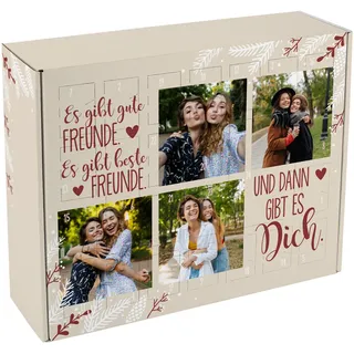 Herz & Heim® DIY Foto-Adventskalender für die beste Freundin zum Befüllen