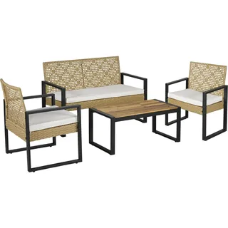 casa.pro Calciano Set 4-tlg. Beige/Schwarz