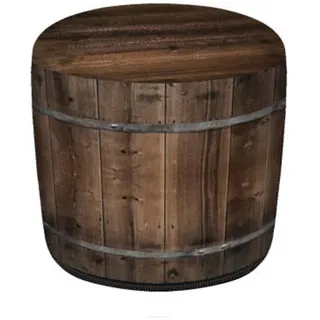 Bertoni Hocker Sitzhocker Pouf für Balkon & Garten Puff Codura Wetterfest 40 x 40 cm Garten Sitzsack Outdoor & Indoor Runder Sitzpouf mit abnehmbarem Bezug Waschbar Fass