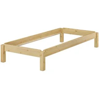 Erst-Holz Stapelbett 80 x 190 cm natur