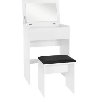 ML-Design Schminktisch Weiß, Holzwerkstoff, 40x122x60 cm, Schlafzimmer, Schminktische