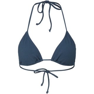TOM TAILOR Damen Schlichtes Triangel Bikinitop, blau, Gr. 34