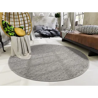 OCI DIE TEPPICHMARKE FAVORIT Wollteppich Ø 250 cm Grau