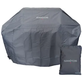 SANTOS Grillabdeckung Anthrazit - 155,5x65x130​cm - Premium Gasgrill-Abdeckhaube - Schutz vor Witterung & Verschmutzung - Grillhaube/Grillabdeckhaube - Schutzhülle