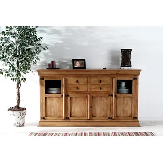 XL Mexico Highboard, Pinie massiv, aus Mexiko, Landhaus, Cottagecore