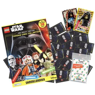 Star Wars Sammelkarte LEGO Star Wars Serie 4 Alle 250 Basiskarten + Mappe +collect-it Hüllen