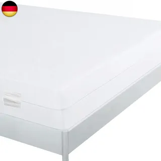 Bedecor Matratzenbezug wasserdicht 140 x 200 cm Weiß