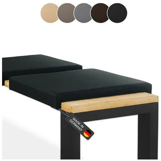lycce Bankauflage Klemmkissen 37 x 37 cm Schwarz