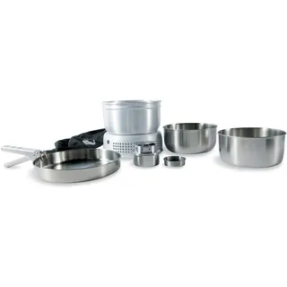 Tatonka Spirituskocher Multi Set mit Alkoholbrenner (8-teilig) aus Edelstahl