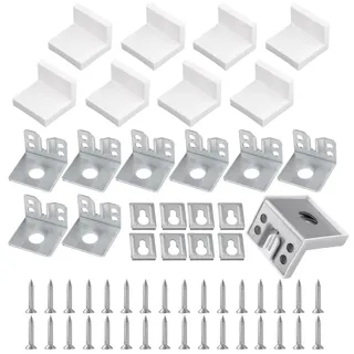 8 Stücke Schrankaufhänger, Weiß Hängeschrank Halterung Wandbefestigung schrank Schön Schrankaufhängung Wandhalterung Regal für Tische Stühle Schränke Möbel