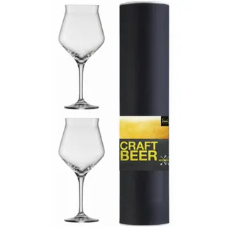 EISCH Craft Beer Kelch Experts Bierglas 203/2 2 Stück in Geschenkröhre gratis 1 Glasreinigungstuch