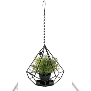 DanDiBo Ambiente Blumenampel 64 cm Schwarz
