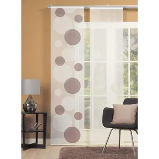 HOME WOHNIDEEN Tira Schiebevorhang 60 x 245 cm stein