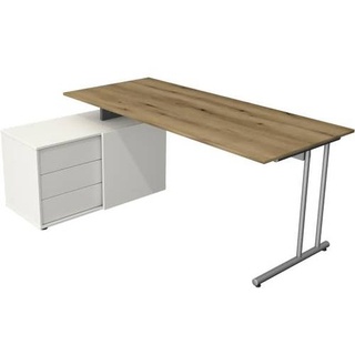 Komplettarbeitsplatz start up mit Schreibtisch und Sideboard