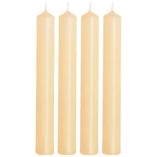 Dekohelden24 Stabkerzen 17 cm creme 4 St.