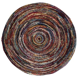 Novel Webteppich Sixteen round, Mehrfarbig, Textil, Abstraktes, rund, in verschiedenen Größen erhältlich, Teppiche & Böden, Teppiche, Moderne Teppiche