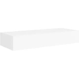 vidaXL Wand Schubladenregal Wandschublade Schweberegal Hängeregal Wandschrank Wandboard Wandregal mit Schublade Weiß 60x23,5x10cm MDF