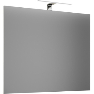 Mid.you Badezimmerspiegel, Weiß, Glas, Holzwerkstoff, rechteckig, 60x42x3 cm, Badezimmer, Badezimmerspiegel, Badspiegel