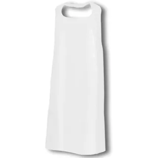 EUROSELL 50 STÜCK Einweg Schürzen Einwegschürzen weiß Schürze Einmalschürzen Metzgerei Schürzen Metzger 130 x 76 Metzgerschürze Plastik abwaschbar PVC - 130 x 76