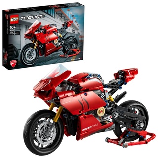 LEGO 42107 Technic Ducati Panigale V4 R Motorrad-Modell, Supermotorrad-Schaustück für Sammler, als Home- oder Büro-Deko, Modellbausatz für Kind...