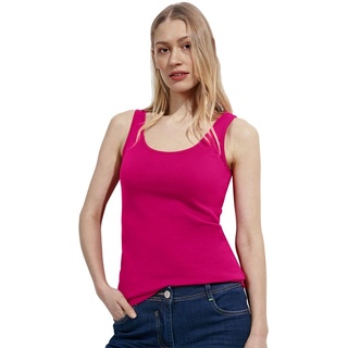 Cecil Damen Basic Top in Unifarbe pink sorbet XS