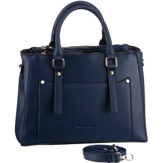 Henkeltasche BRUNO BANANI Gr. B/H/T: 33 cm x 32 cm x 14 cm, blau Damen Taschen Handtaschen mit praktischer Einteilung