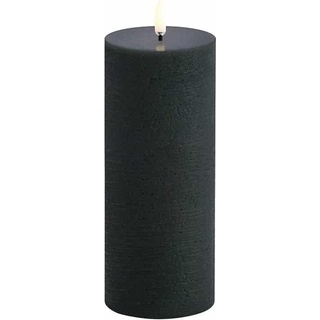 Uyuni Lighting, LED Kerzen, Uyuni - LED pillar candle - Pine green, Rustic - 7,8x20,3 cm (UL-PI-PG78020) (1 x)