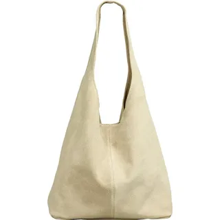 CASPAR Modell No.767 Shopper Wildleder Hell Beige