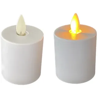 Coen Bakker LED-Kerze Anna`s Collection (2-tlg), 2er Set LED Kerzen weiß, Timer und bewegliche Flamme weiß